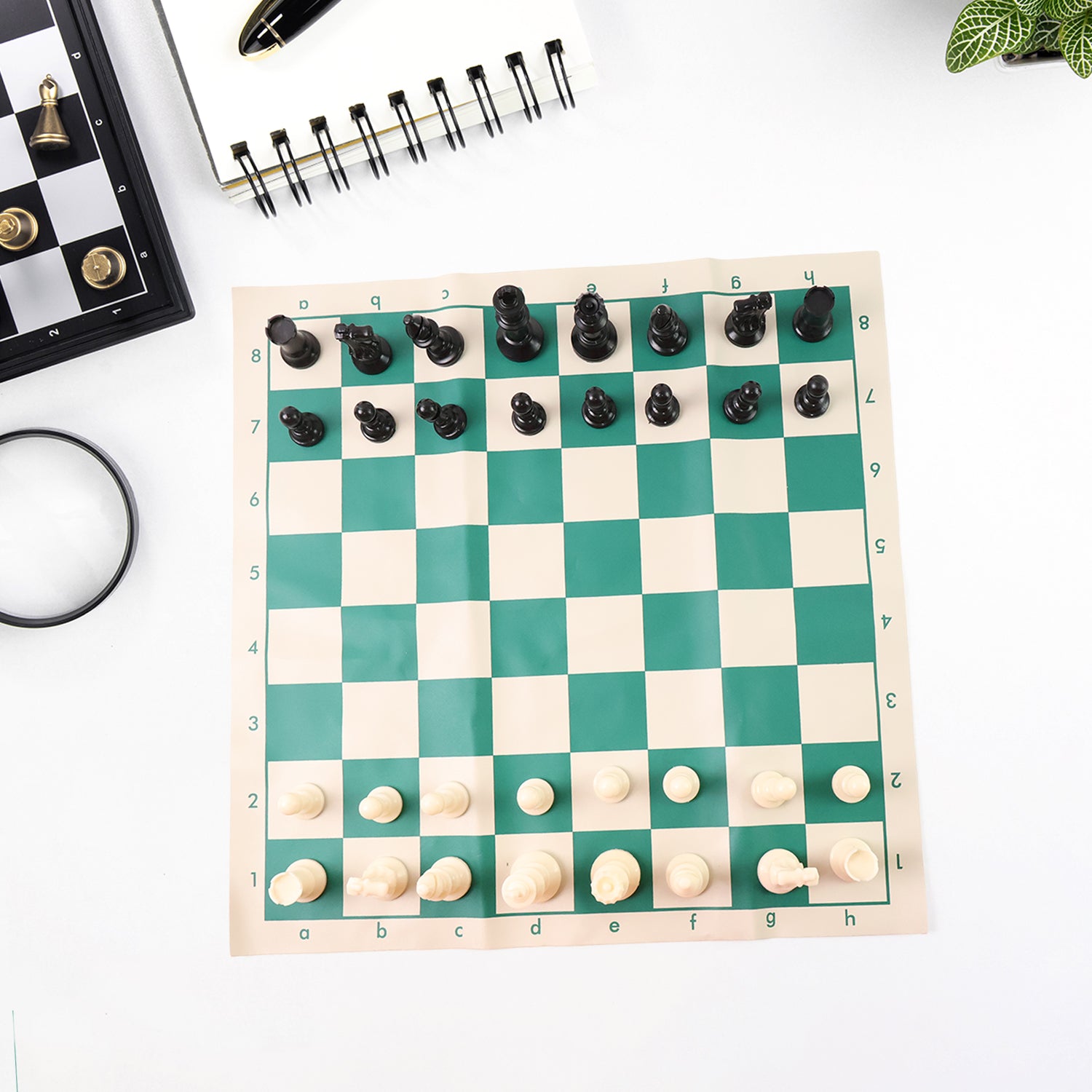 Big Premium Portable Chess Set Plastic Chess Pieces (1 Set)