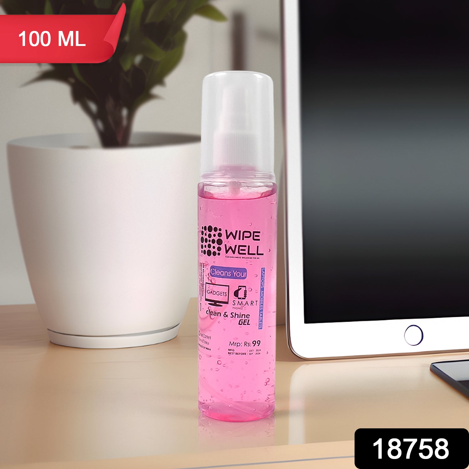 Liquid Gadget Gel Solution To Clean Mobile Laptop Screen (100 Ml)