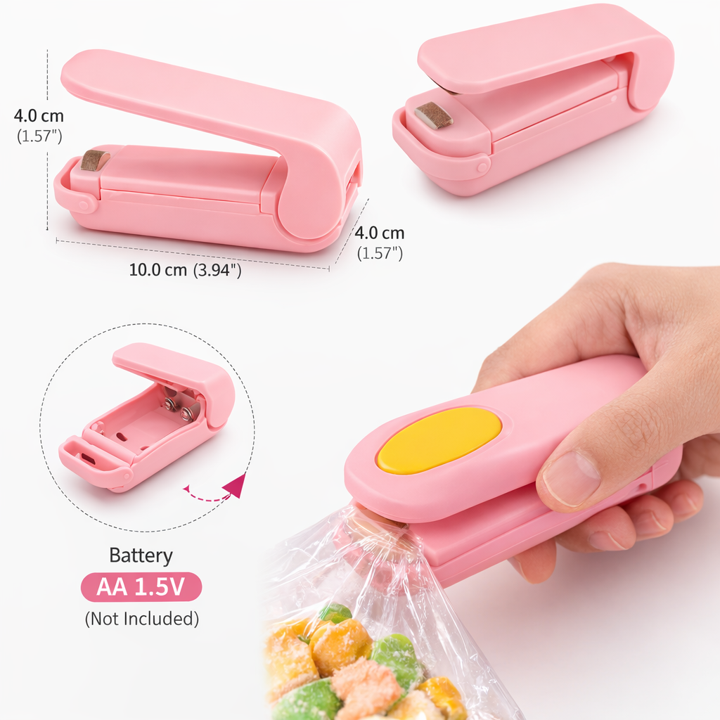 Mini Bag Sealer – Portable Handheld Heat Sealing Machine for Plastic Food & Snack Bags