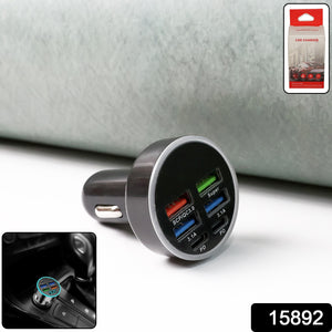 Multi-port Fast Car Charger For 12v24v Vehicles 4-usb Smart Adapter