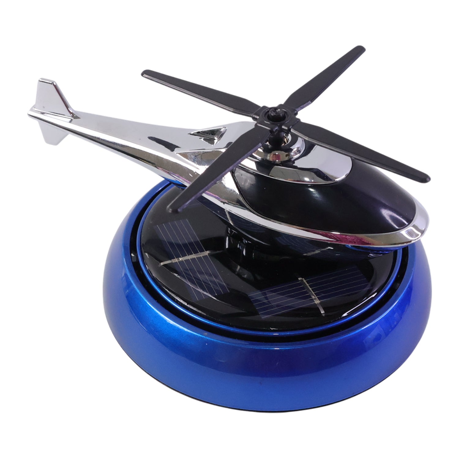 Solar Helicopter Car Dashboard Air Freshener Rotating Perfume Decor