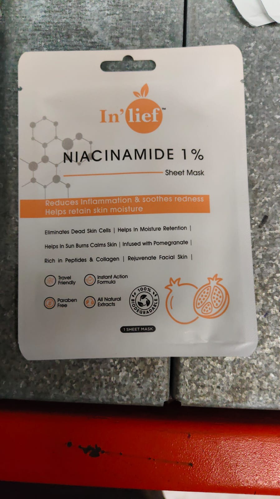 Inlief Niacinamide 1 Hydrating Calming Facial Sheet Mask (1 Pc)