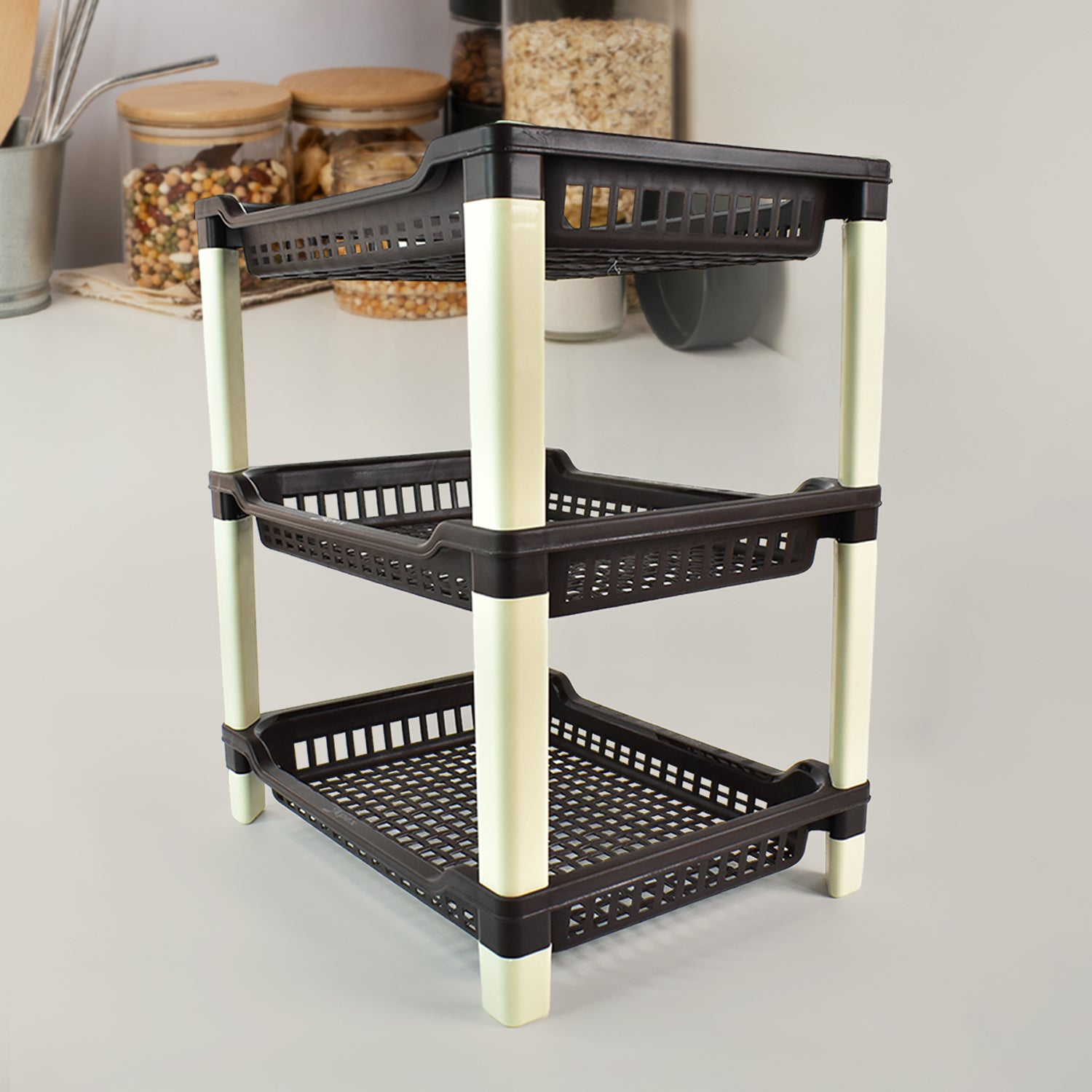 Apex Big Multi Use Plastic Storage Rack 3-tier (1 Pc)