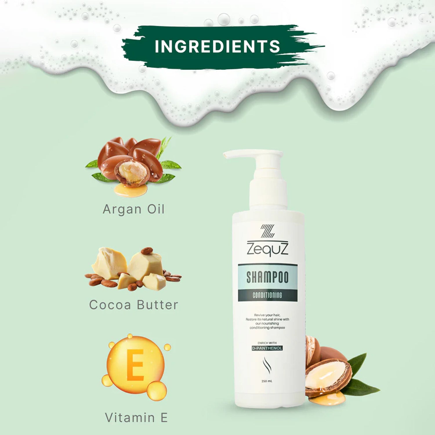 Zequz Conditioning Shampoo With D-panthenol (1 Pc 250 Ml)