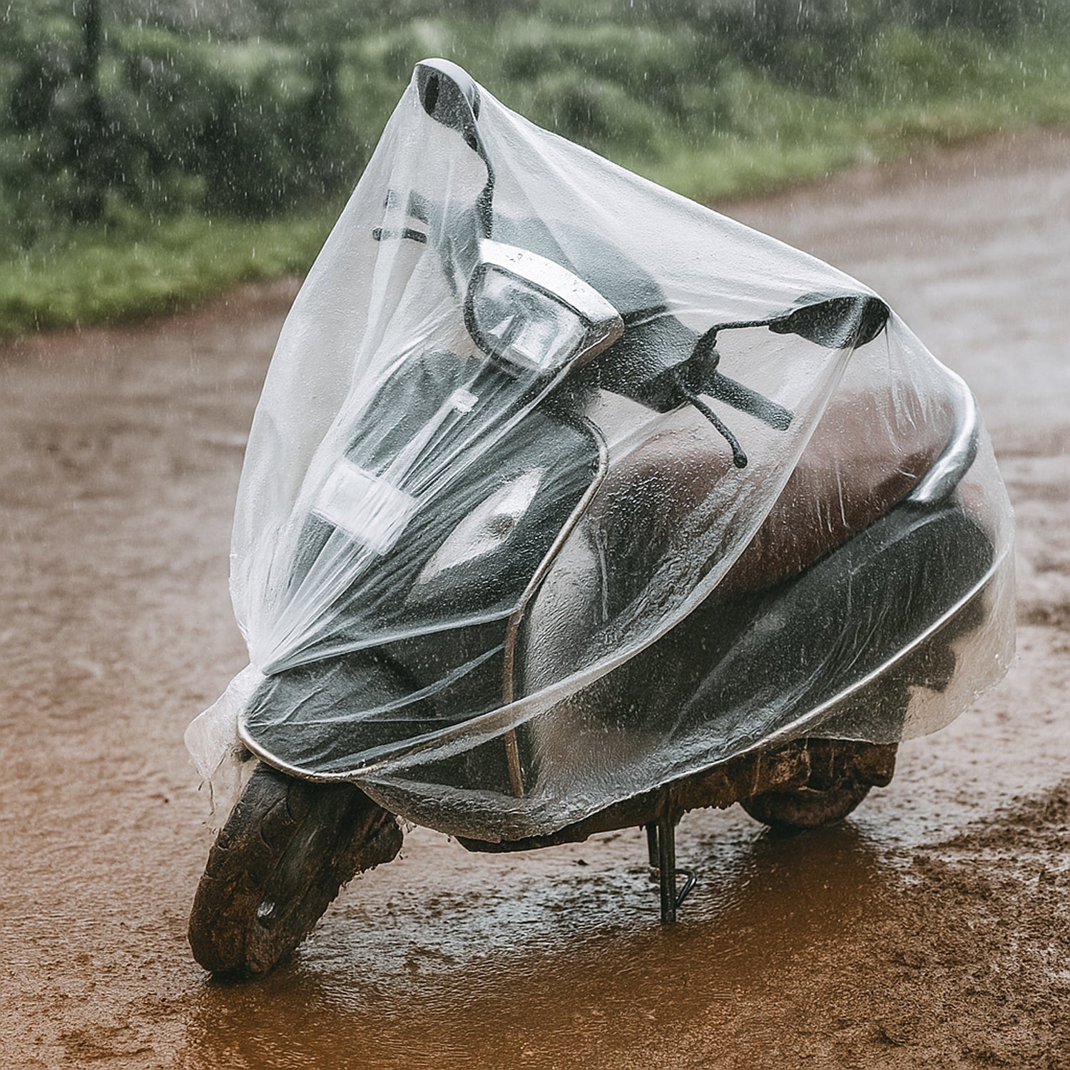 Big Disposable Plastic Activa Cover (1 Pc)