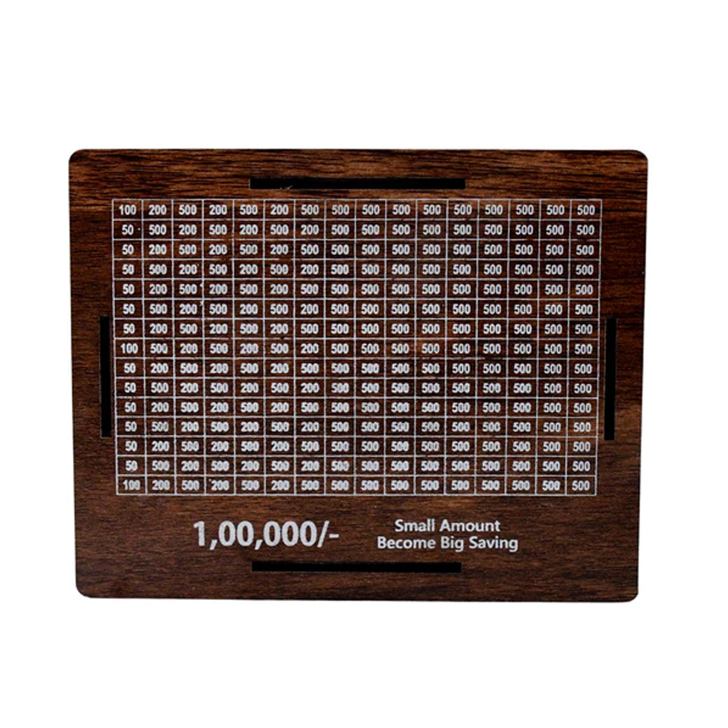 Big Wooden Savings Challenge Money Bank  Piggy Bank - (1 Pc)