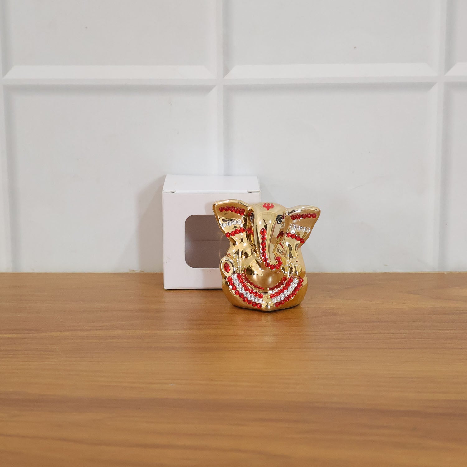 Golden Lord Ganesha Idol Decorative Showpiece (1 Pc)