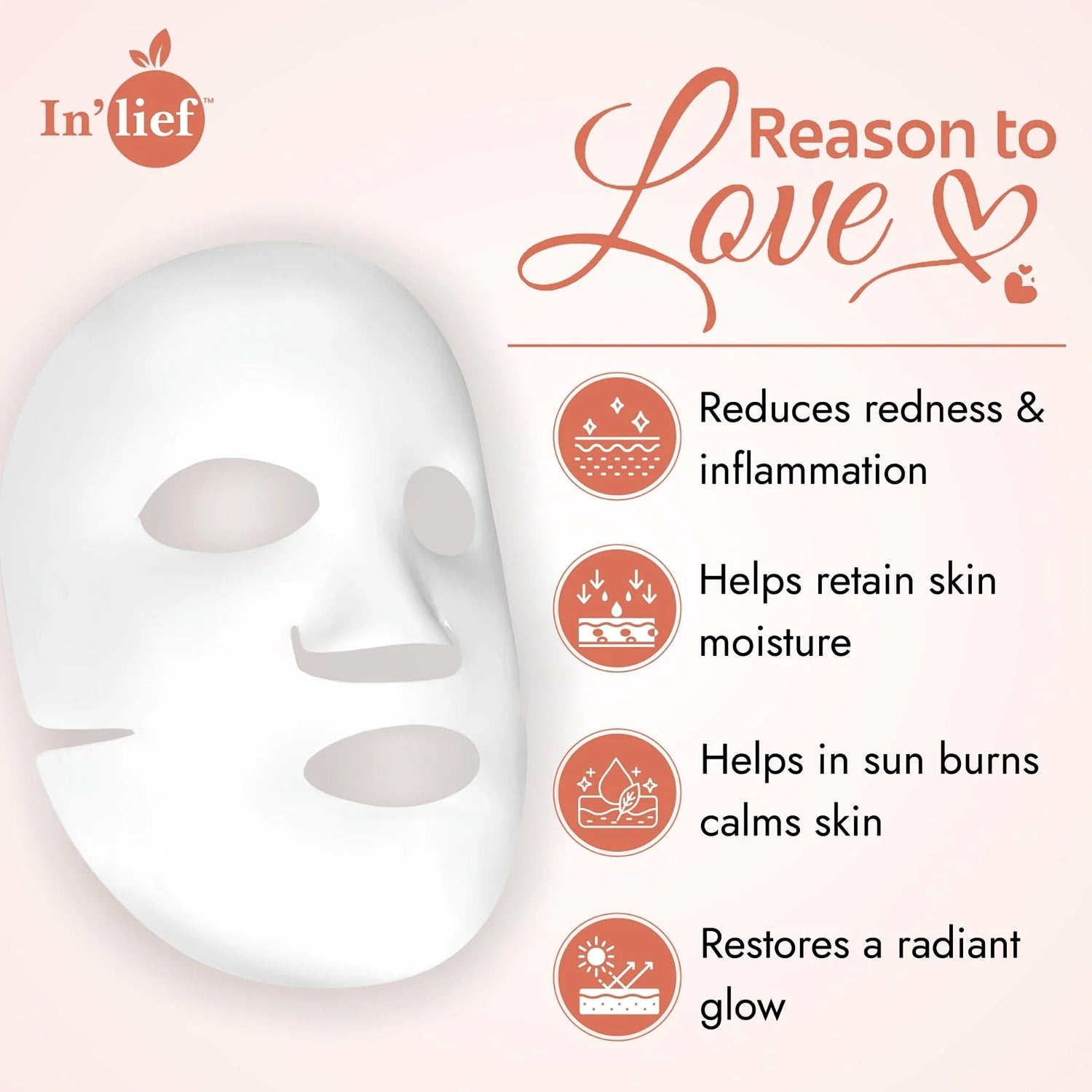 Inlief Niacinamide 1 Hydrating  Calming Facial Sheet Mask (1 Pc)